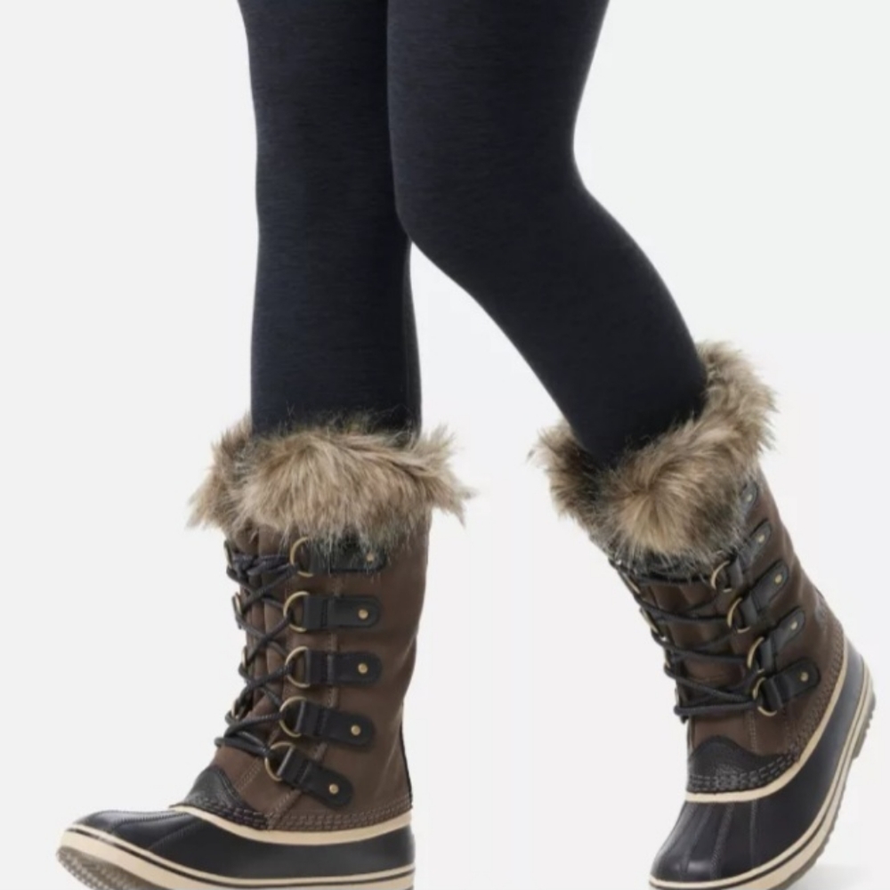 Sorel Gray Joan of Artic Winter Boot Size 6 Faux Fur Lined Style 1540-041